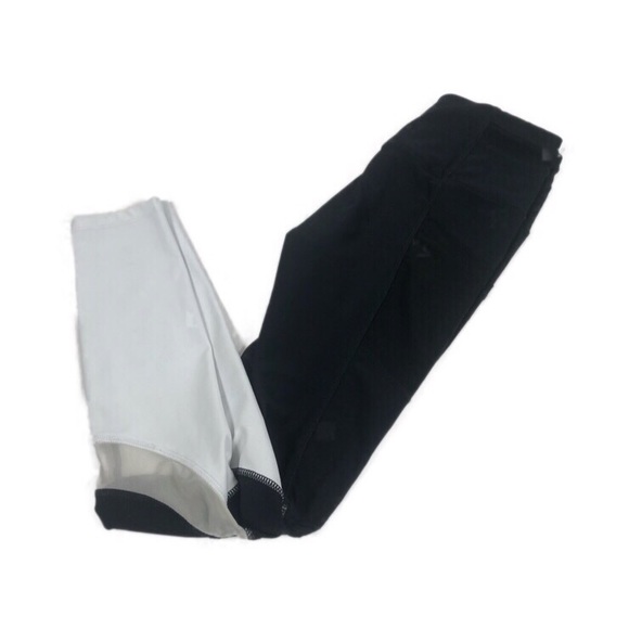 Layer 8 2 Tone Black White Performance Leggings XS - Picture 1 of 8
